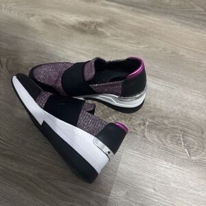 Michael Kors Black and Pink Women's Sneakers